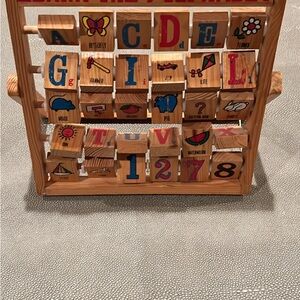 Wooden Alphabet Block Toy
